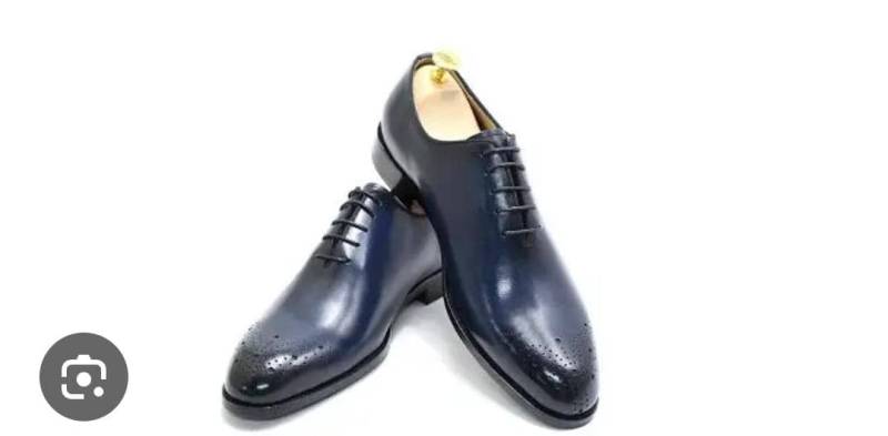 Chaussures Classiques Homme Bleu Marine – Derby Élégant Cuir Premium | Bureau & Mariage | Cameroun
